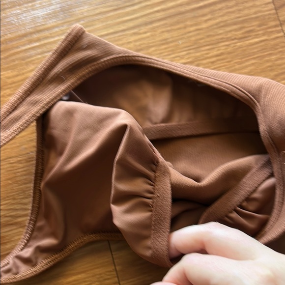 Aerie Brown Racerback Sports Bra - Picture 4 of 4